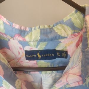 Ralph Lauren flower vacation shirt XL